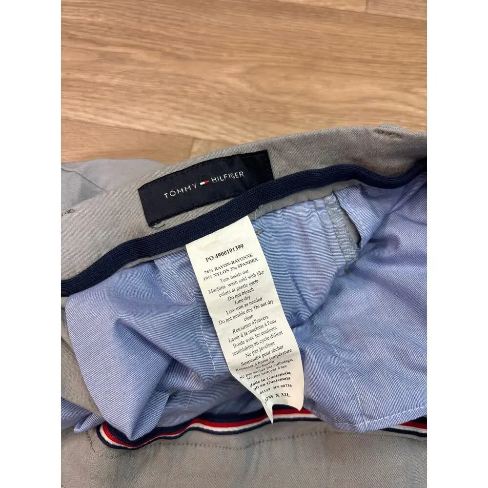 Tommy Hilfiger Gray Stretch Dress Pants 32x32 Mens Casual